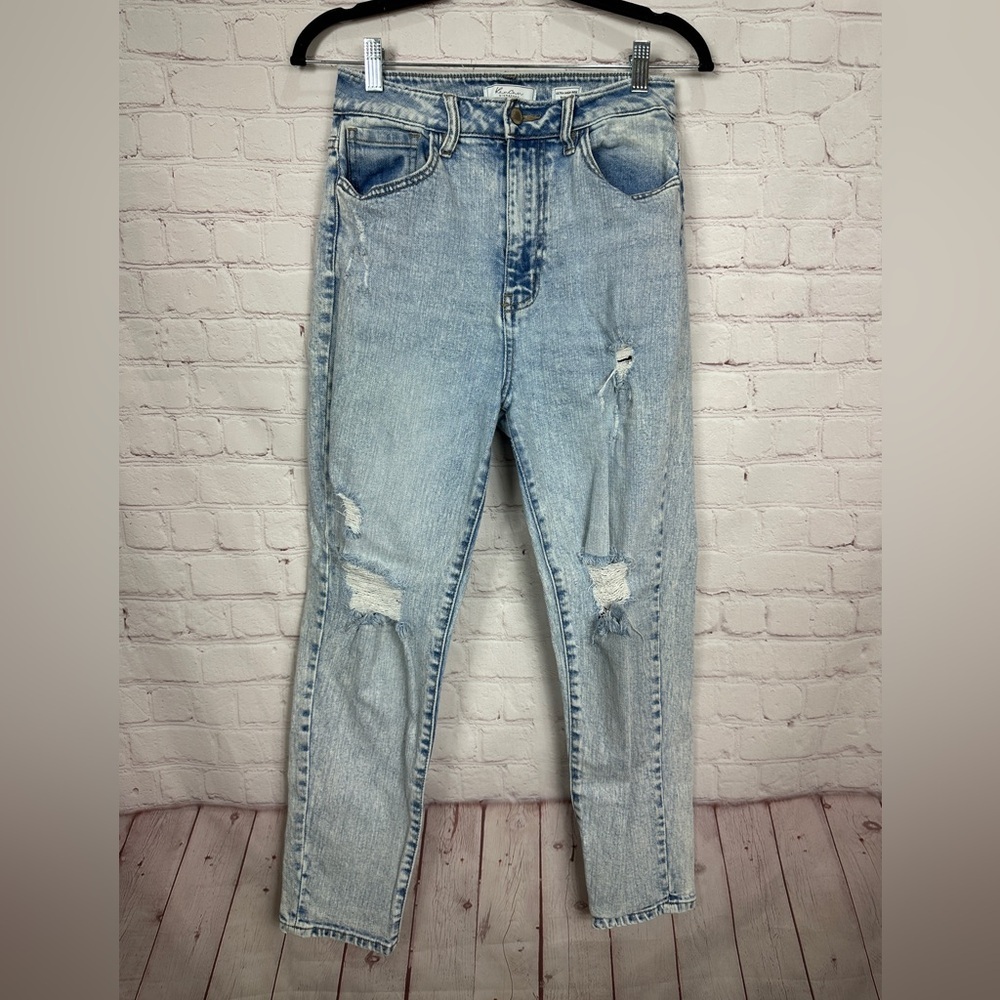 KanCan Jeans Womens Ultra High Rise Baggy Fit distressed sz‎ 26